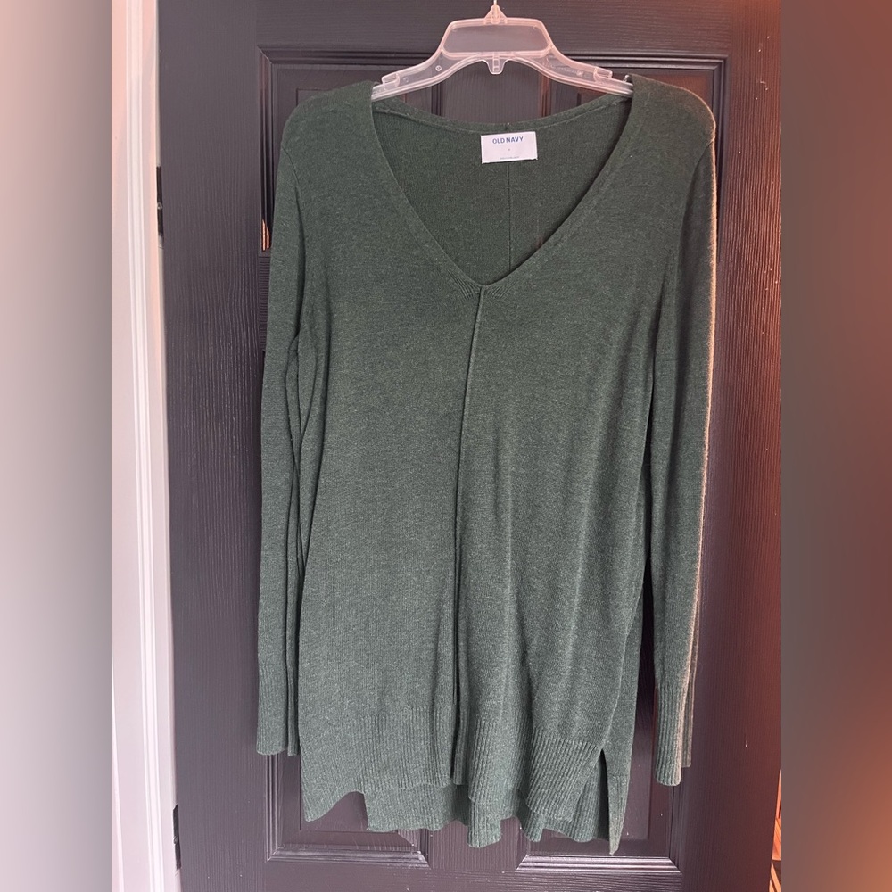 Old Navy forest green tunic sweater